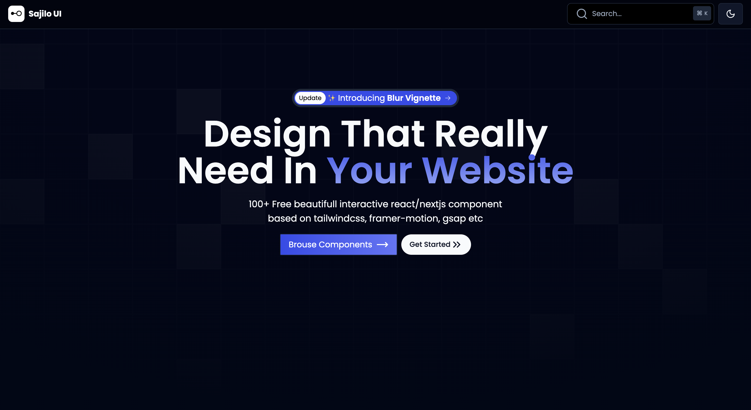 Sajilo-Ui - Tailwind CSS Component Library
